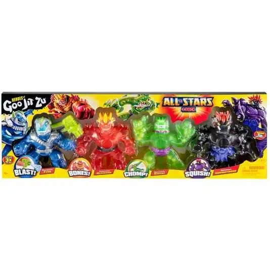 Heroes of Goo Jit Zu All Stars Tyro, Blazagon, Shredz Corruptagon