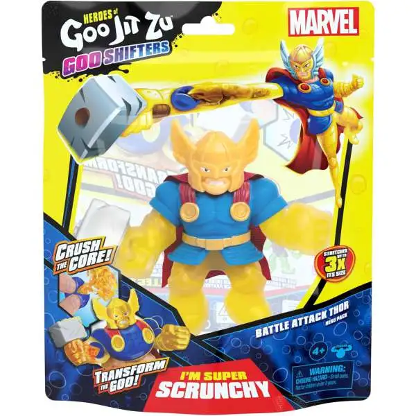 Heroes of Goo Jit Zu Marvel Goo Shifters Battle Attack Thor Action Figure