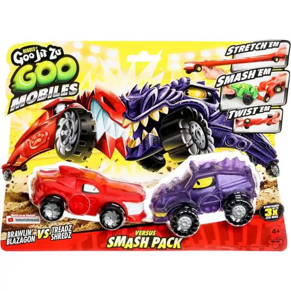Heroes of Goo Jit Zu Goo Mobiles Brawlin' Blazagon vs Treadz Shredz Versus Smash Pack