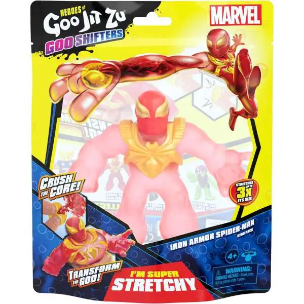 Heroes of Goo Jit Zu Marvel Goo Shifters Iron Armor Spider-Man Action Figure