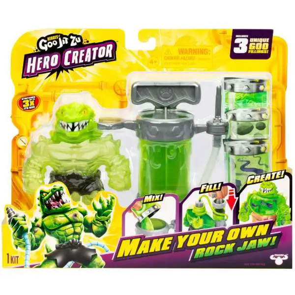Heroes of Goo Jit Zu Hero Creator Rock Jaw! Figure Set