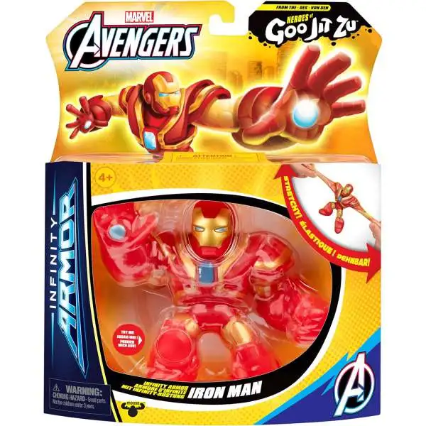 Heroes of Goo Jit Zu Marvel Avengers Infinity Armor Iron Man Action Figure