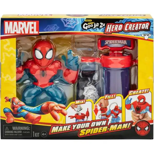 Heroes of Goo Jit Zu Marvel Hero Creator Spider-Man Figure Set