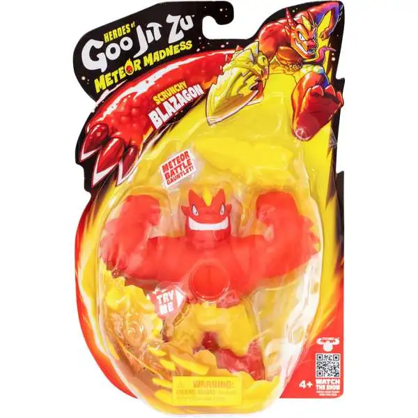 Heroes of Goo Jit Zu Meteor Madness Scrunchy Blazagon Action Figure