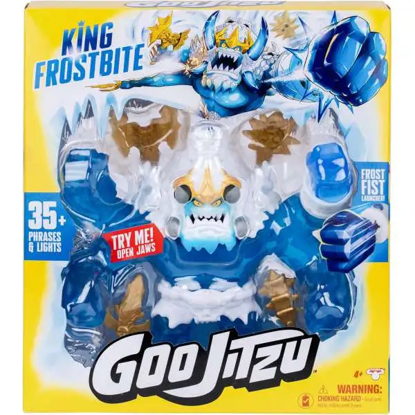 Heroes of Goo Jit Zu King Frostbite 10 Action Figure with Sound