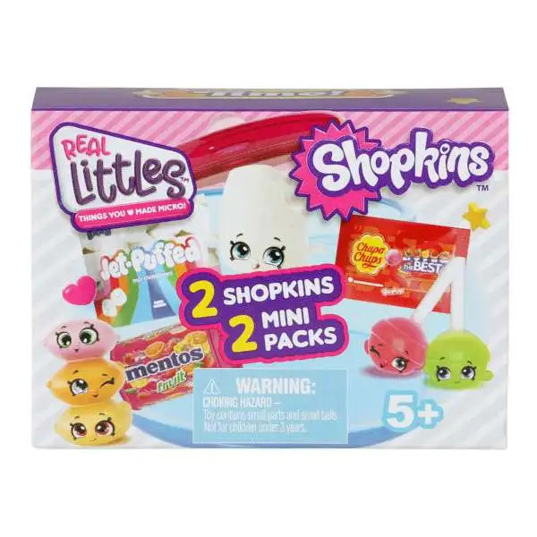 Shopkins Real Littles Series 16 Snack Time! Mystery Pack [2 Shopkins & 2 Mini Packs]