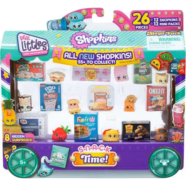 Shopkins Real Littles Snack Time! 26-Piece Mega Pack [13 Shopkins & 13 Mini Packs]