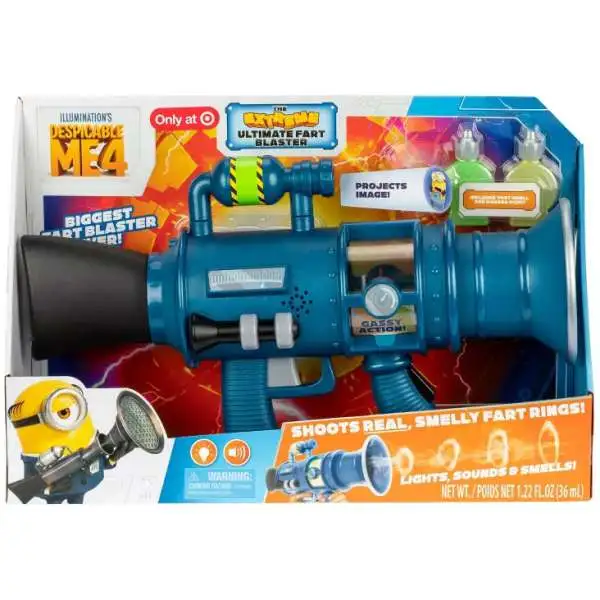 Despicable Me 4 The Extreme Ultimate Fart Blaster Exclusive Toy [Shoots Real SMELLY Fart Rings!, Damaged Package]