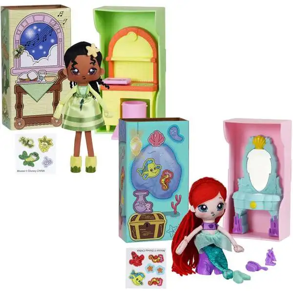 Disney Sweet Seams Series 1 Tiana & Ariel 6-Inch 2-Pack
