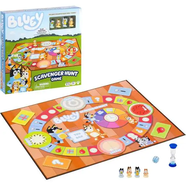 Bluey Scavenger Hunt Board Game