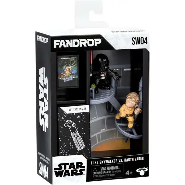 Disney Star Wars The Empire Strikes Back Fandrop Luke Skywalker vs Darth Vader Diorama Figure Set SW04