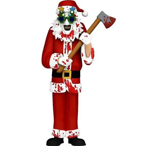NECA The Terrifier 3 Toony Terrors Art the Clown Action Figure [Bloody, Santa Suit]