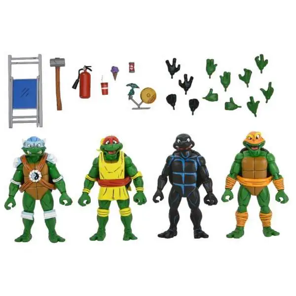 NECA Teenage Mutant Ninja Turtles Archie Comics Stump Wrestling Leonardo, Raphael, Michelangelo & Donatello Action Figure 4-Pack [TMNT Adventure Series]