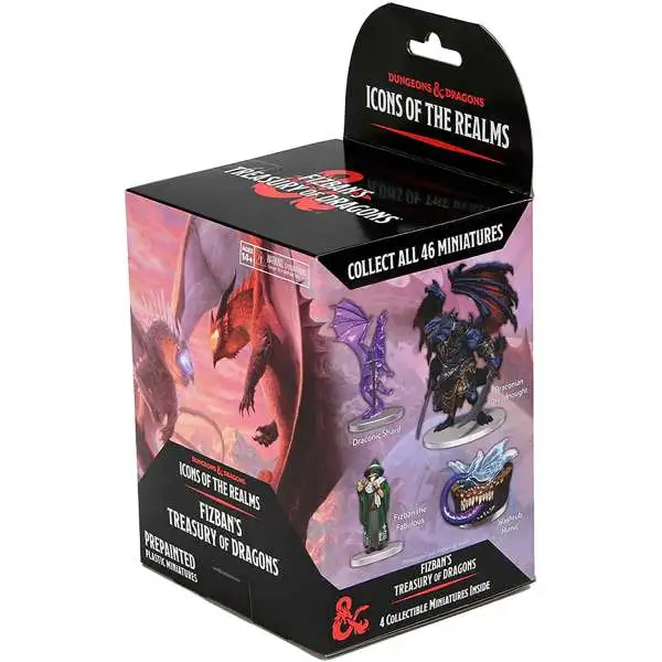 Dungeons & Dragons Miniatures: Fizban's Treasury of Dragons Booster Pack [4 Figures, Damaged Package]