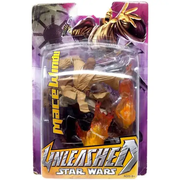 Star Wars Clone Wars Unleashed Mace Windu Action Figure [Damaged Package]