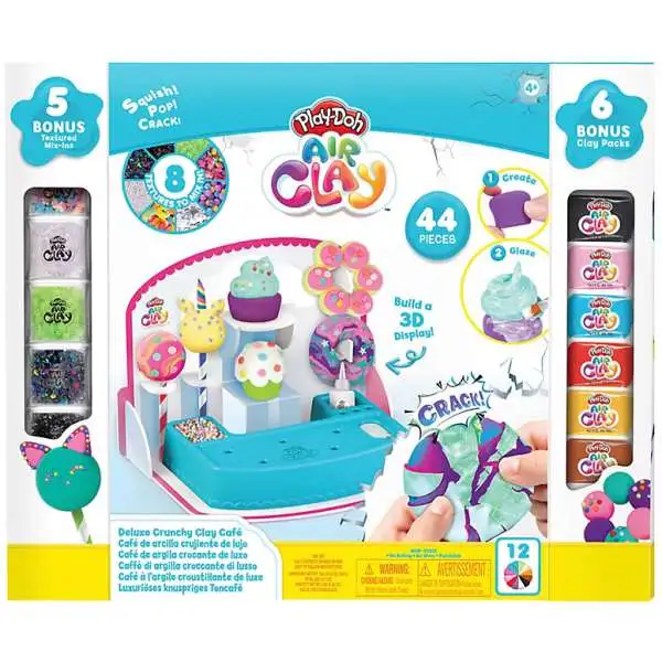 Play-Doh Air Clay Deluxe Crunchy Clay Cafe Play Set