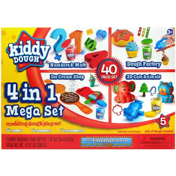 Kiddy Dough 4 in 1 Mega Set [Damaged Package]