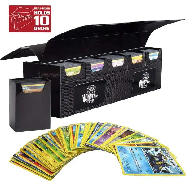 Monster Card Supplies Black 10 Count Deck Box