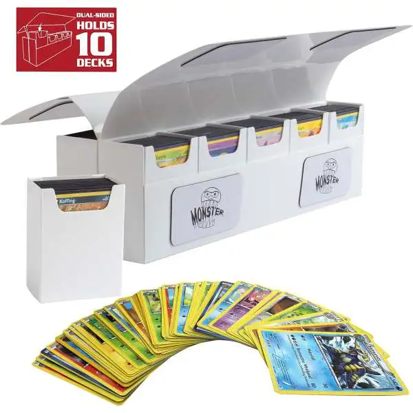 Monster Card Supplies White 10 Count Deck Box