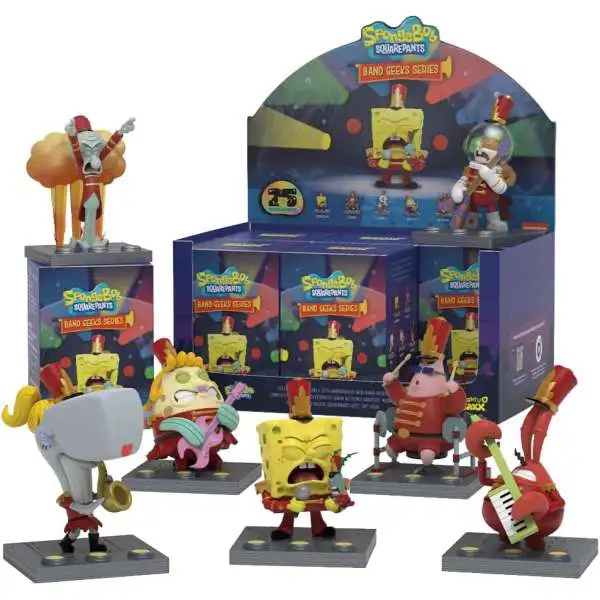 Spongebob Squarepants Band Geeks 4-Inch Mini Figure PVC Blind Box [6 Packs]