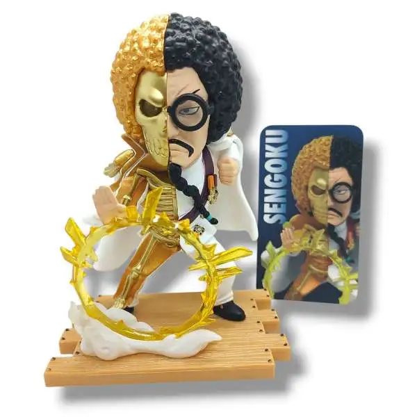 One Piece Freeny's Hidden Dissectibles Marines Edtion Sengoku 4-Inch Rare Mini Figure [Loose]