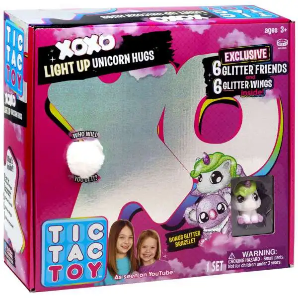 Tic Tac Toy XOXO Light Up Unicorn Hugs Mystery Set [White]