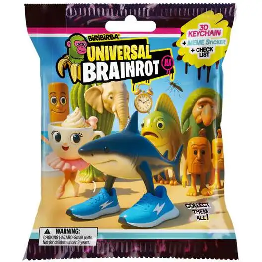 Biribirba Universal Brainrot AI Mystery Pack [3D Keychain, Meme Sticker & Checklist]