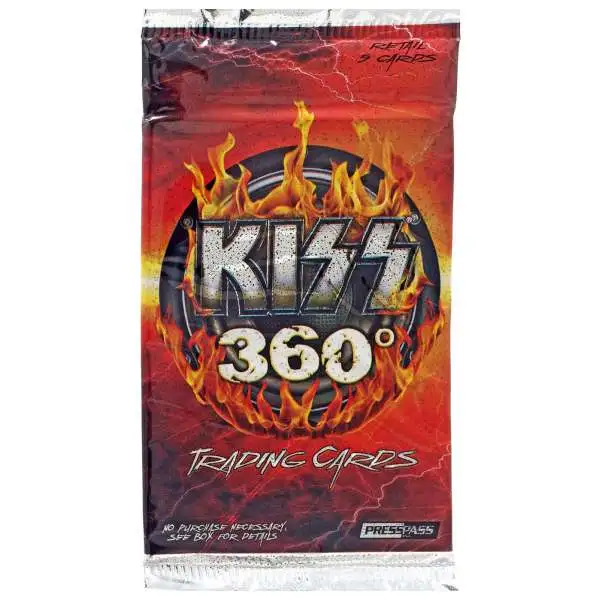 KISS 360 Degrees Trading Card RETAIL Pack [5 Cards]