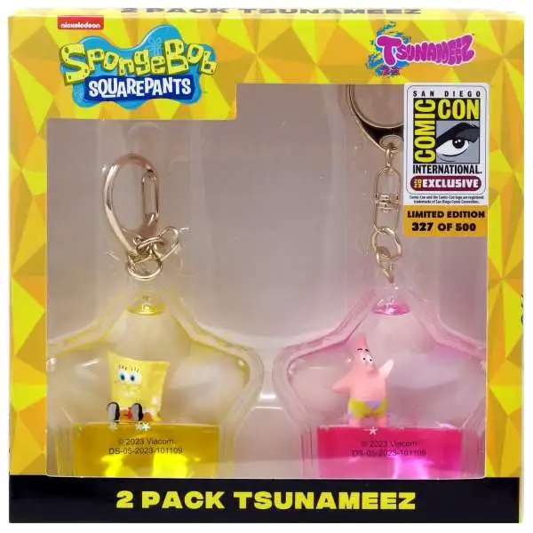 Spongebob Squarepants Tsunameez Exclusive Keychain 2-Pack