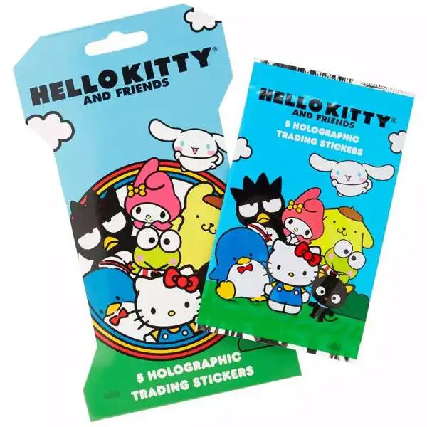 Sanrio Hello Kitty & Friends 5 Holographic Trading Stickers Sticker Pack