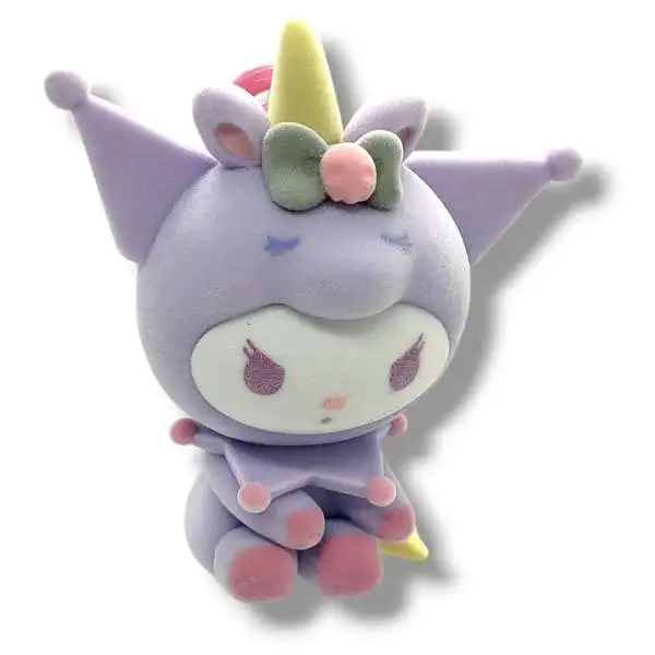 Sanrio Hello Kitty Friends Flocked Collection Kuromi Unicorn 3