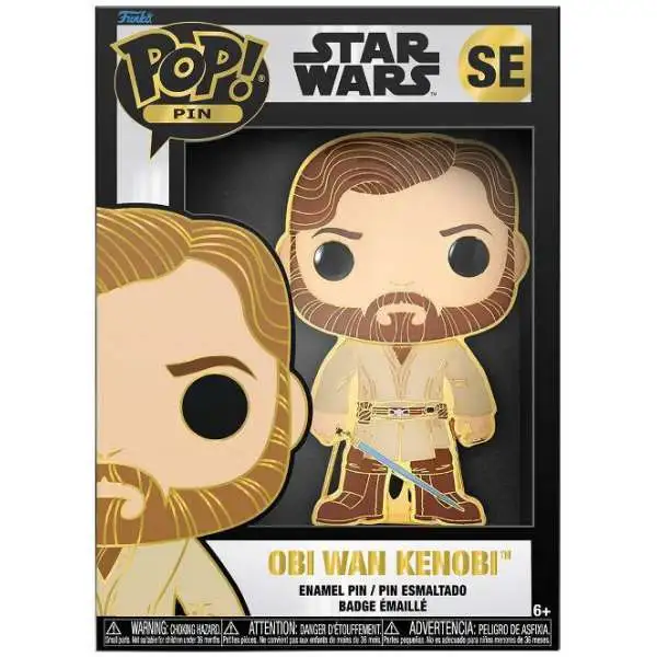 Funko Star Wars POP! Pin Obi-Wan Kenobi Exclusive Large Enamel Pin SE