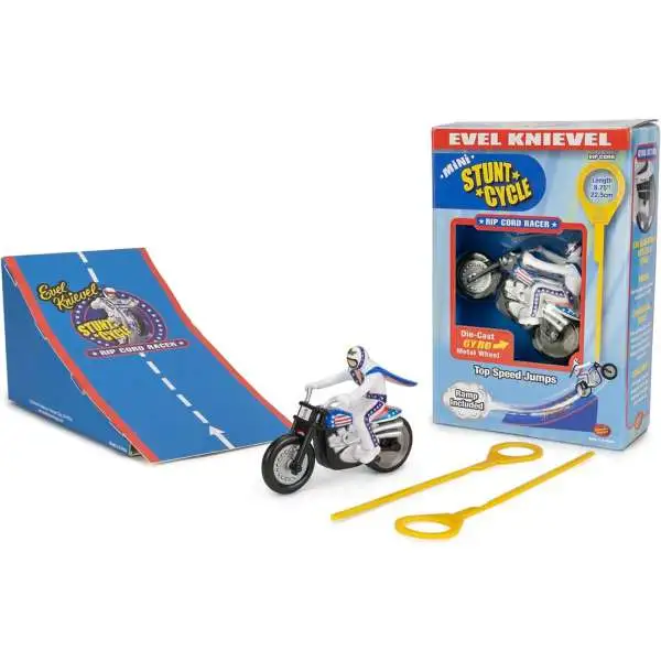 Evel Knievel Mini Stunt Cycle Action Figure [Rip Cord Racer, Damaged Package]