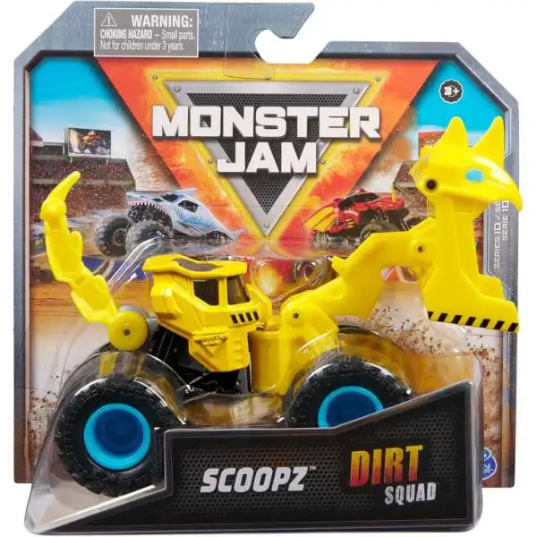 Monster Jam Dirt Squad Scoopz Diecast Car [Yellow]