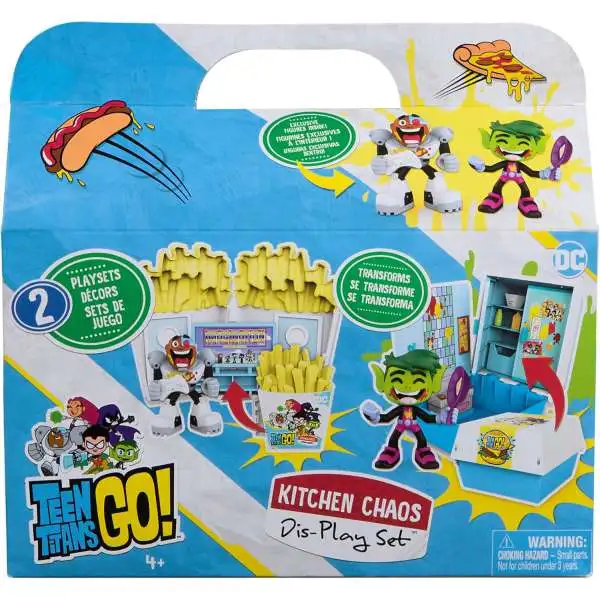 Teen Titans Go! DC Kitchen Chaos Dis-Play Set