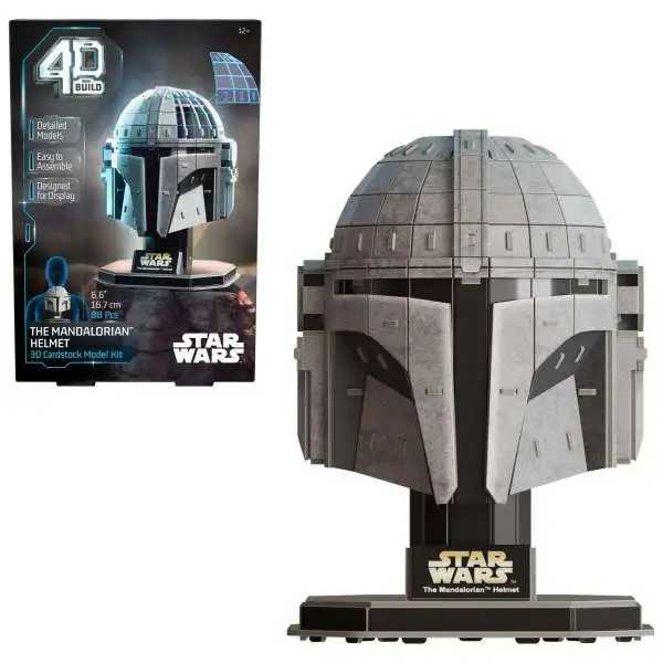 Star Wars 4D Build The Mandalorian Helmet Cardstock Model Kit