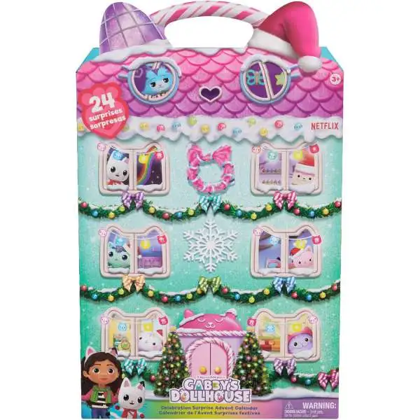 Gabby's Dollhouse 2024 Holiday Celebration Surprise Advent Calendar