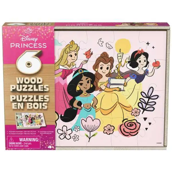 Disney Princess Wood Puzzles 6-Pack