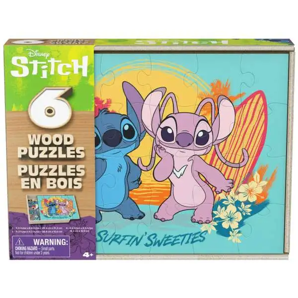 Disney Junior Lilo & Stitch Wood Puzzles 6-Pack