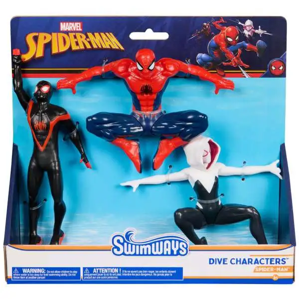 Marvel Spider-Man SwimWays Dive Characters [Miles, Spidey & Ghost-Spider]