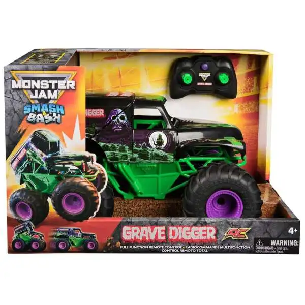 Monster Jam Smash & Bash Grave Digger R/C Vehicle