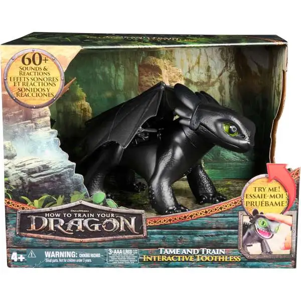 How to Train Your Dragon 2025 Movie Tame & Train Interactive Toothless Interactive Figure [Lights & Sounds!]