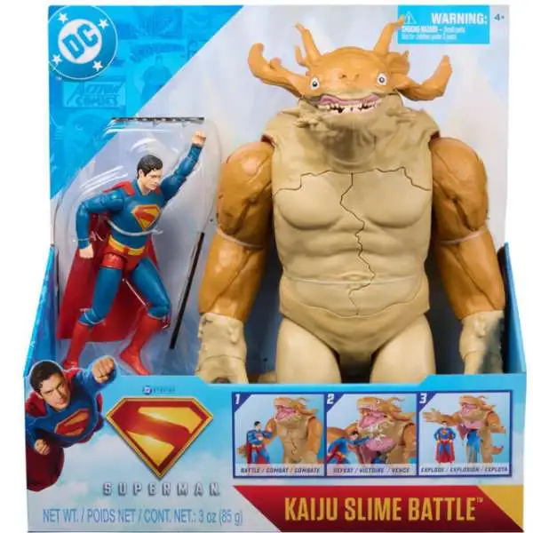 DC Superman Movie Kaiju Slime Battle 6-Inch Playset