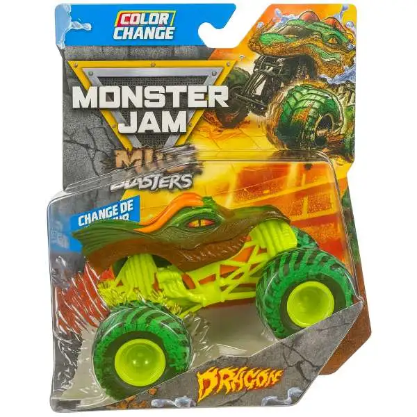 Monster Jam Color Change Mud Blasters Series 2 Dragon Diecast Car