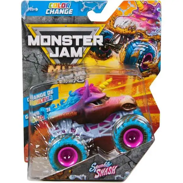 Monster Jam Color Change Mud Blasters Series 2 Sparkle Smash Diecast Car