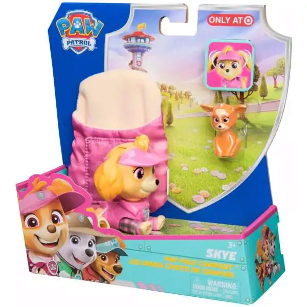 Paw Patrol Skye Pup Pals Campout Exclusive 3.75 Figure Set Spin