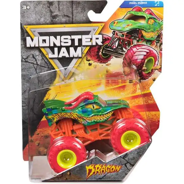 Monster Jam Pixel Punks Series 45 Dragon Diecast Car
