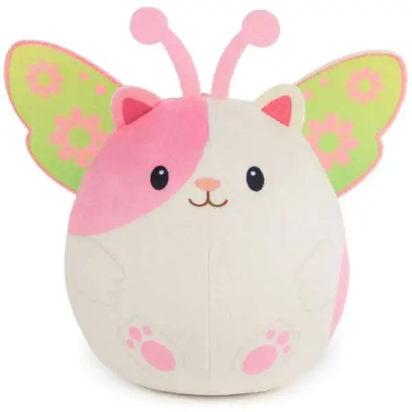 Gabby's Dollhouse Fairylandia Hamster Kitty Fairy 6-Inch Purr-ific Plush with Sound [White & Pink]