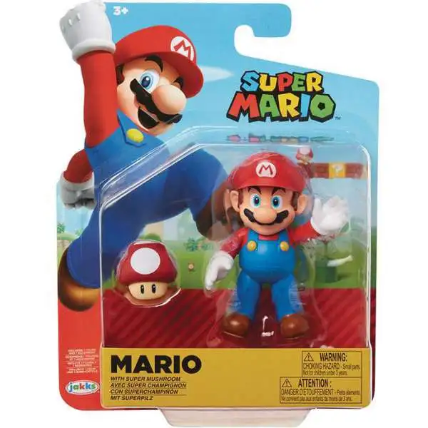 World of Nintendo Super Mario Wave 19 Mario Action Figure [Red Mushroom]