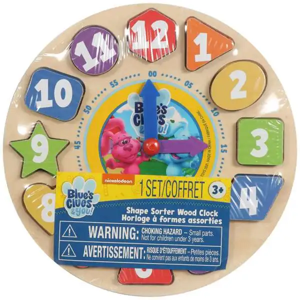 Blue's Clues & You! Wood Clock Shape Sorter